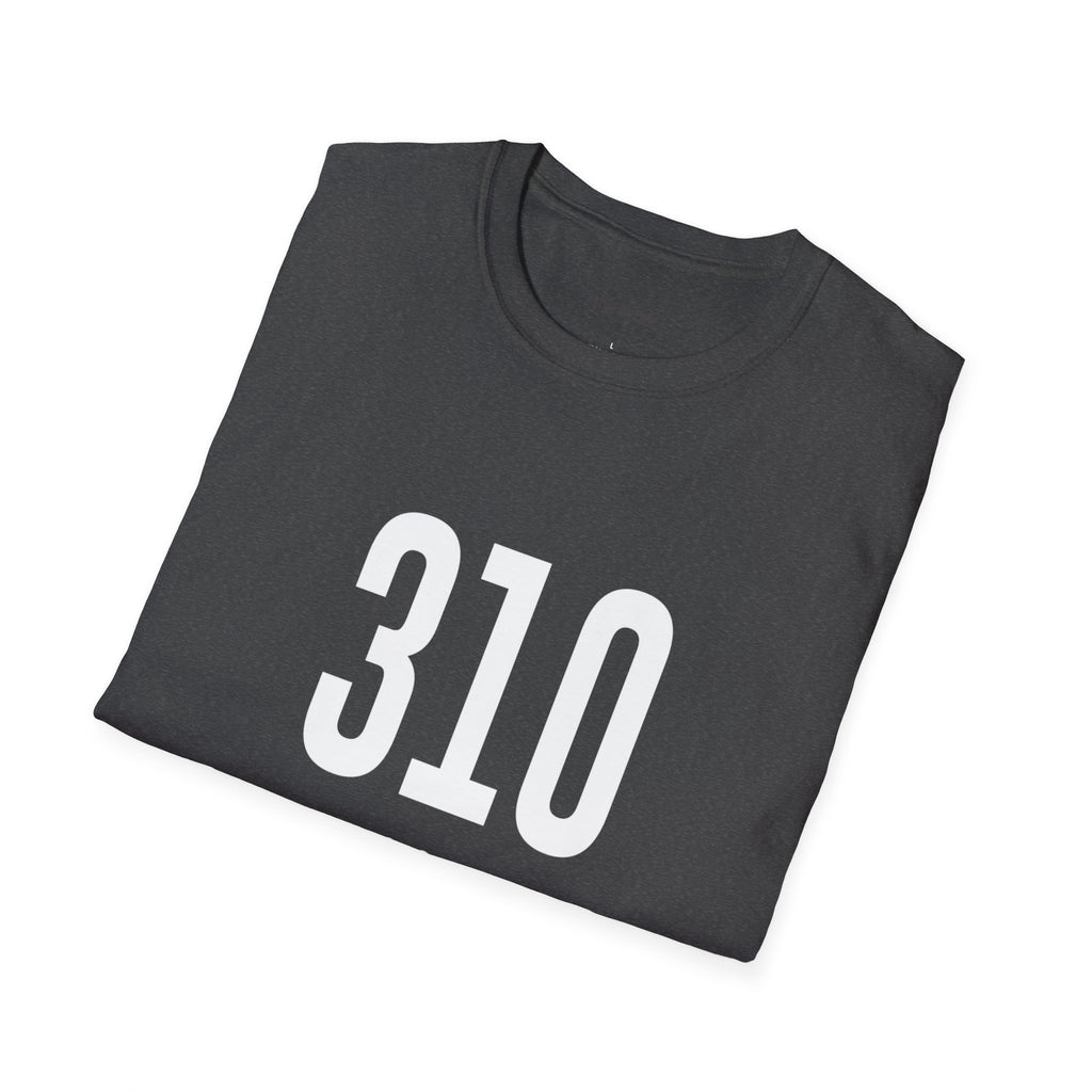 310 White Logo Front Unisex Softstyle T-Shirt