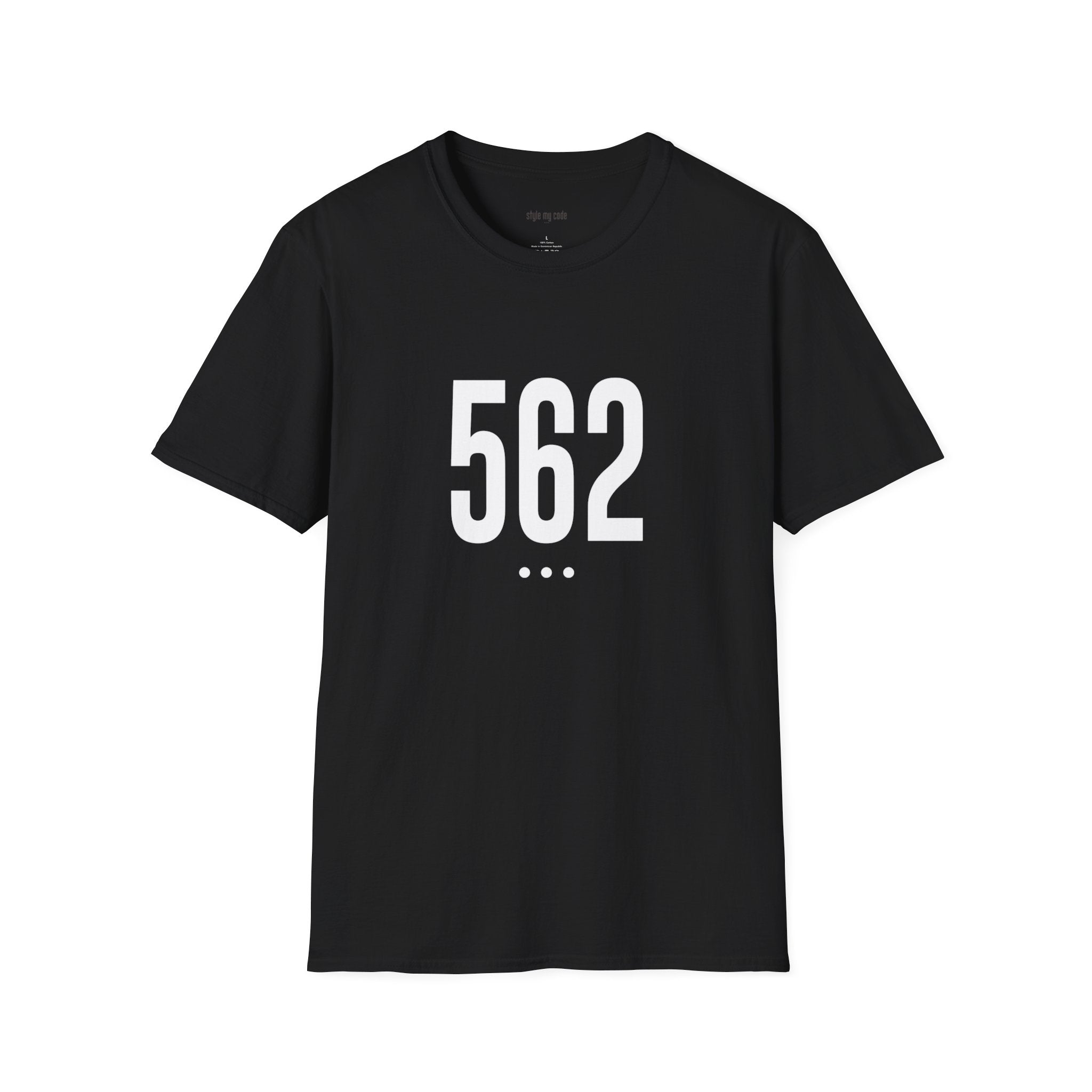 562 White Logo Front Unisex Softstyle T-Shirt