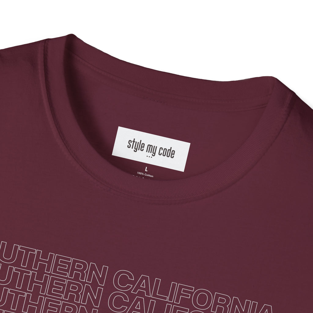 Southern California Unisex Softstyle T-Shirt - Casual Graphic Tee for Everyday Wear
