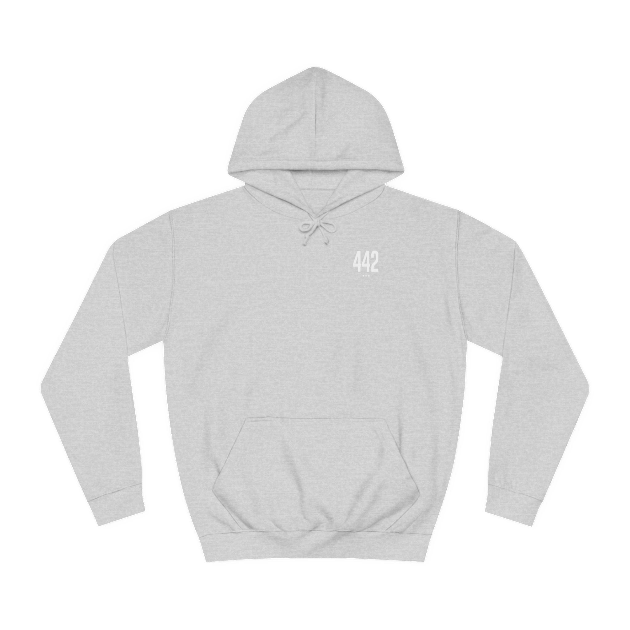 442 White Logo Unisex College Hoodie