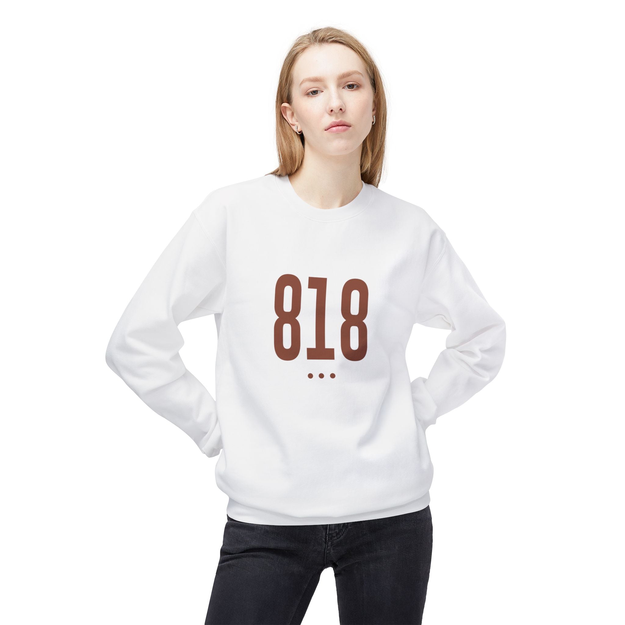 818 Logo Front Crewneck Sweatshirt
