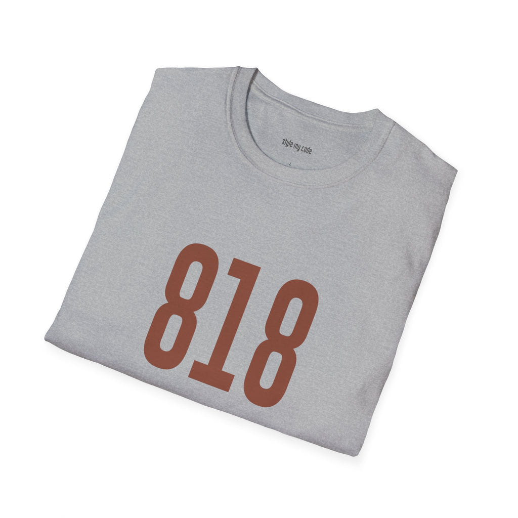 818 Logo Front Soft-Style T-Shirt