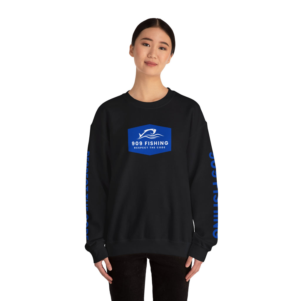 '909 Fishing' Crewneck Sweatshirt - for the Inland Empire Fisherman