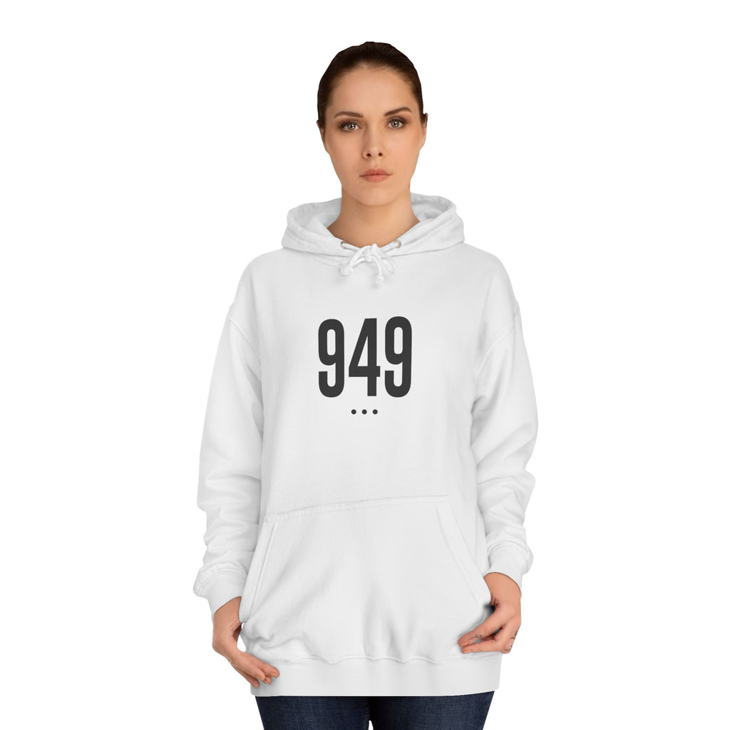949 Black Logo Front Hoodie