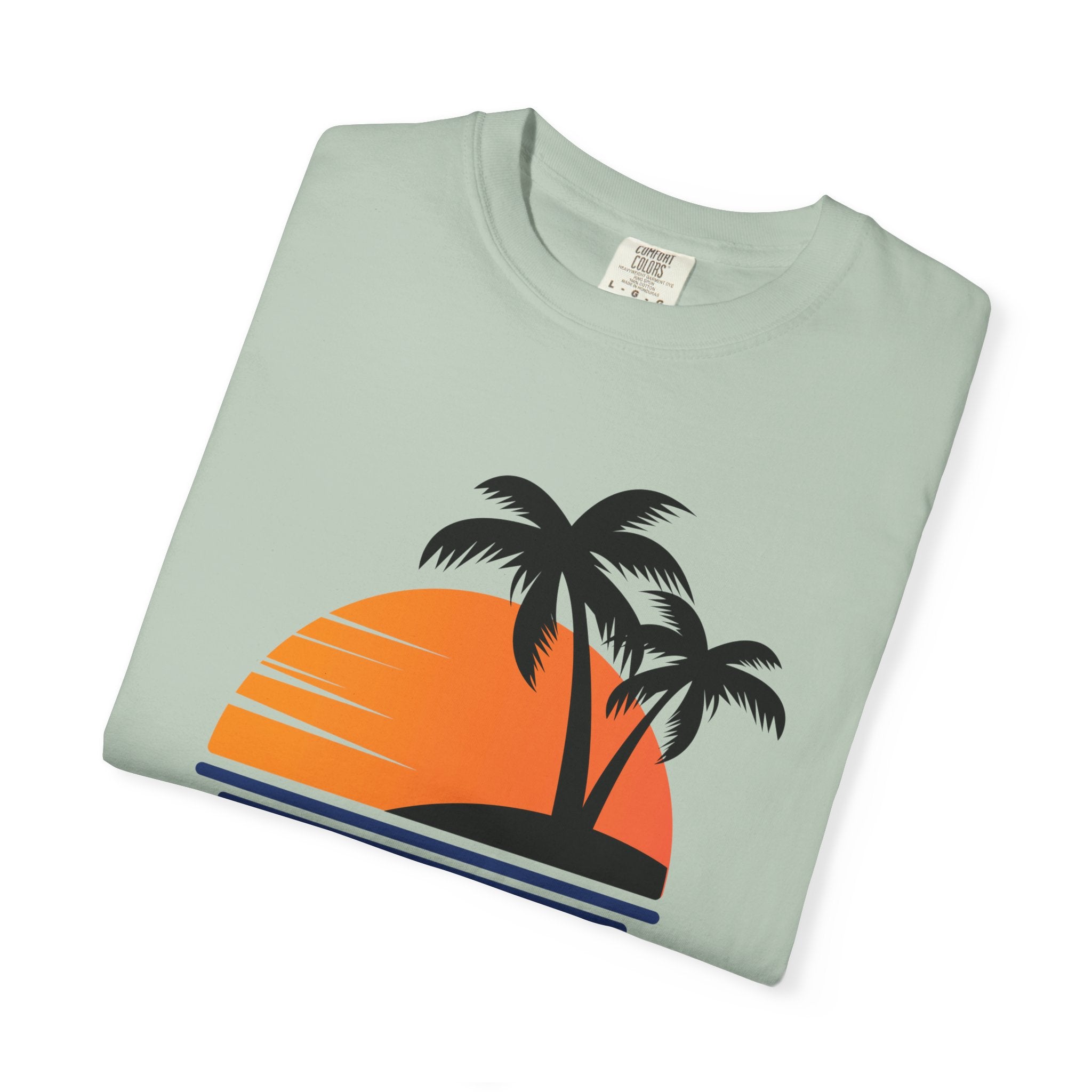 Hello Beaches Unisex Garment-Dyed T-Shirt - Summer Vibe Casual Tee