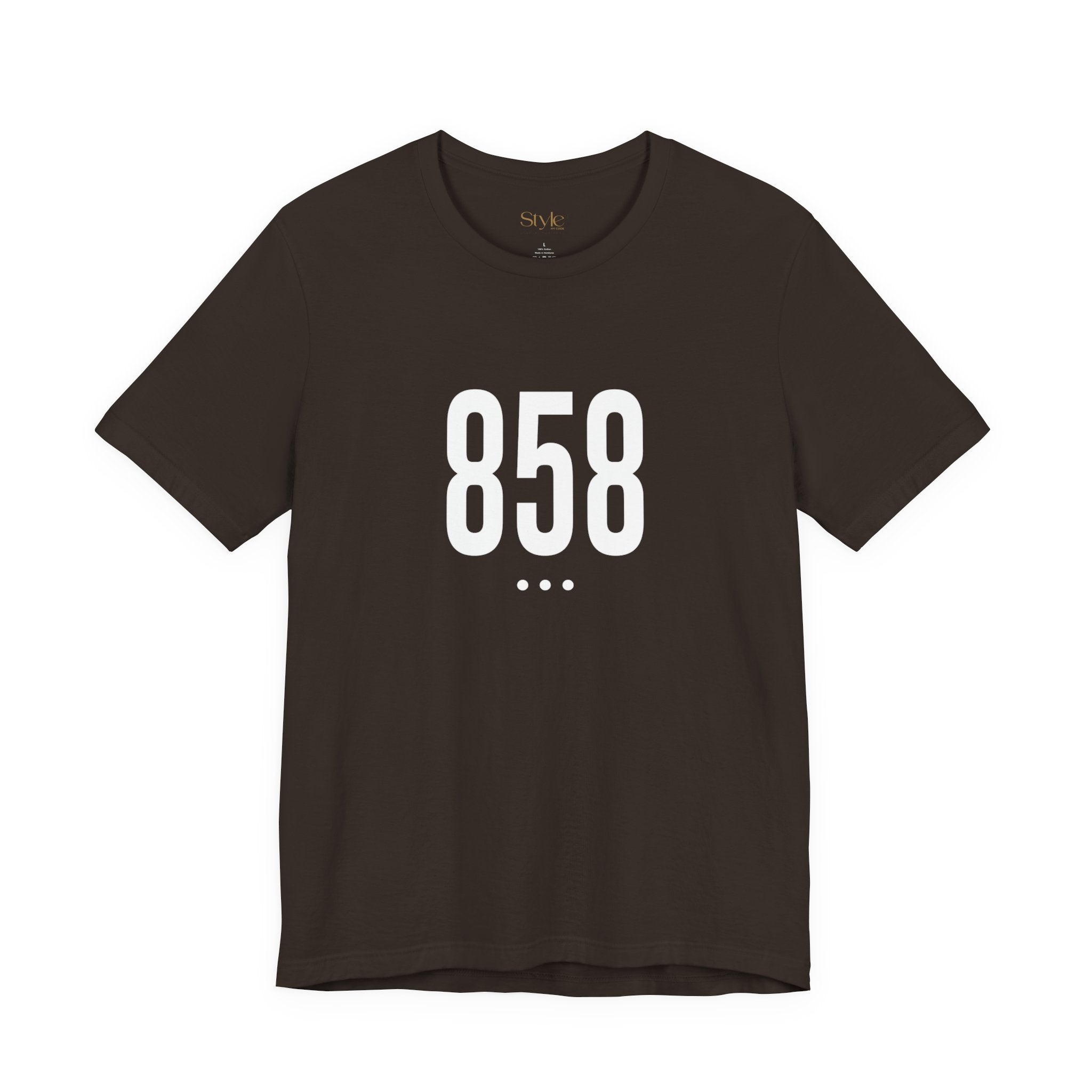 858 White Code Southern California Unisex Tee