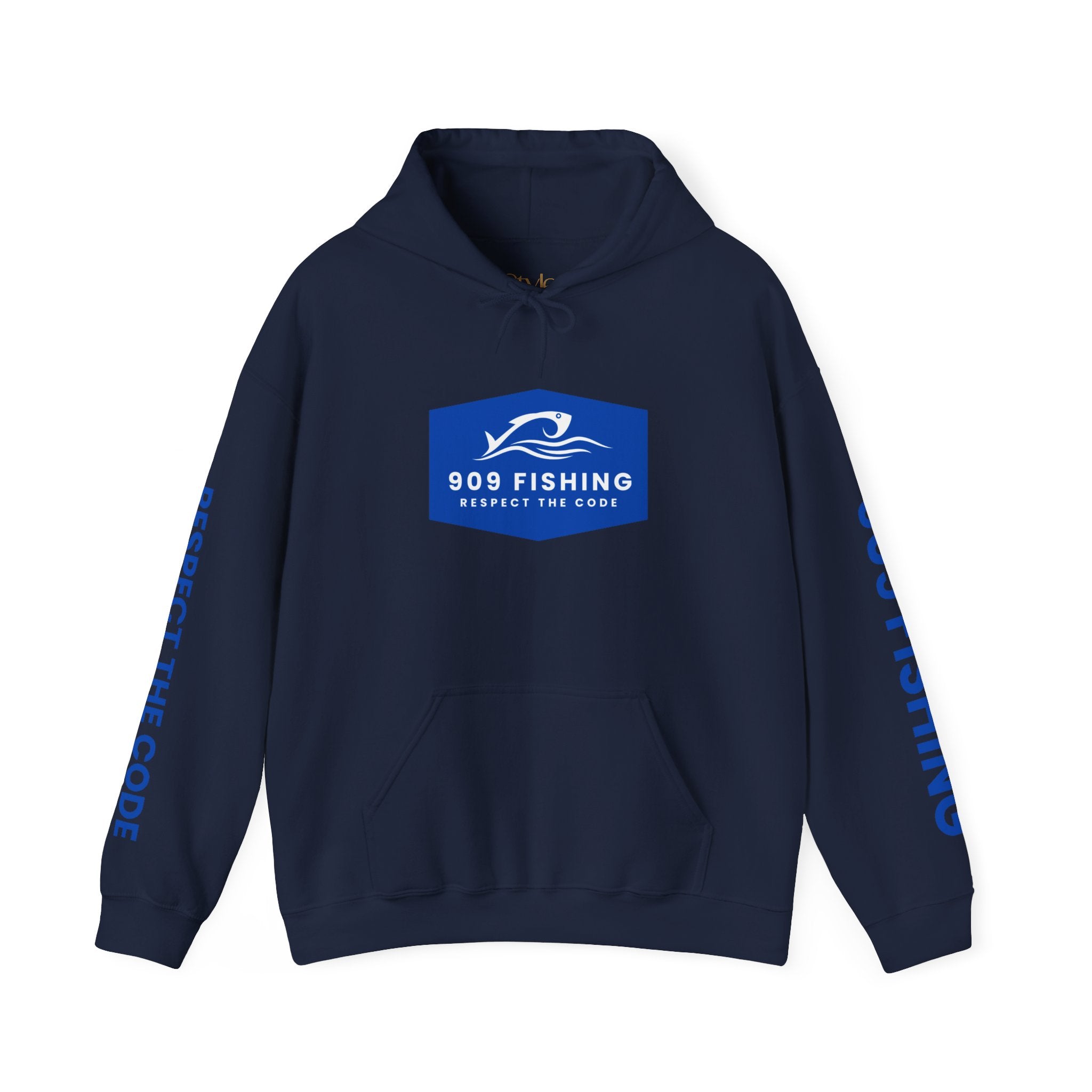 Fishing Lover's Heavy Blend Hoodie, 909 Fishing Sweatshirt, Fishing Apparel, Outdoor Gear, Respect the Code Hoodie