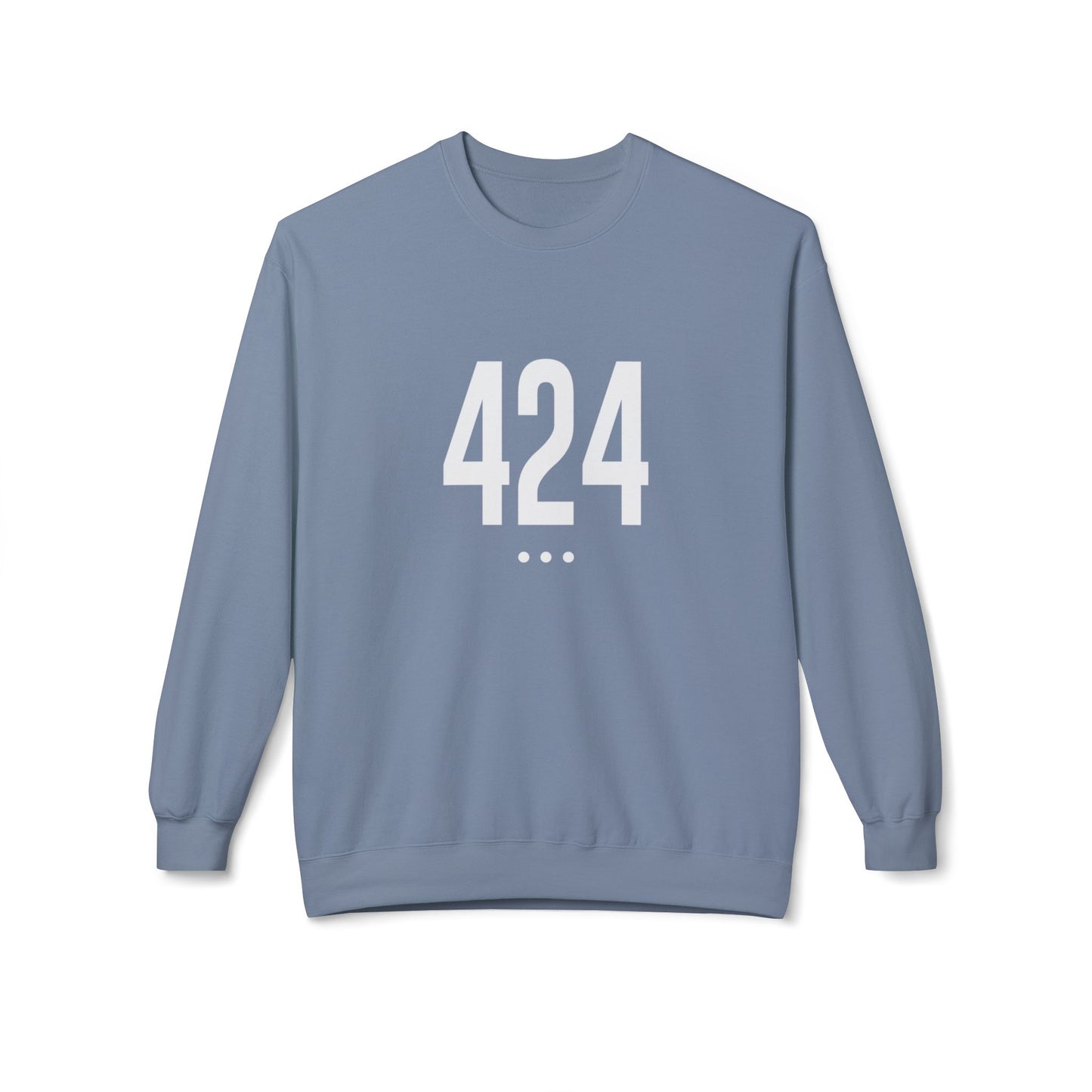 424 White Logo Front Unisex Sweatshirt