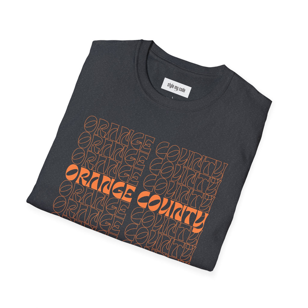 Unisex Softstyle T-Shirt - Retro Orange County Graphic Tee