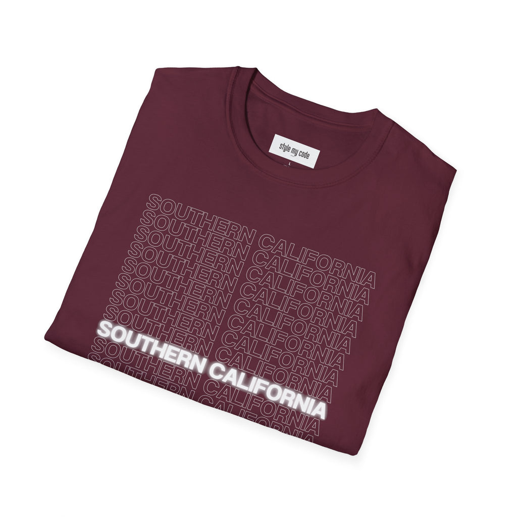 Southern California Unisex Softstyle T-Shirt - Casual Graphic Tee for Everyday Wear