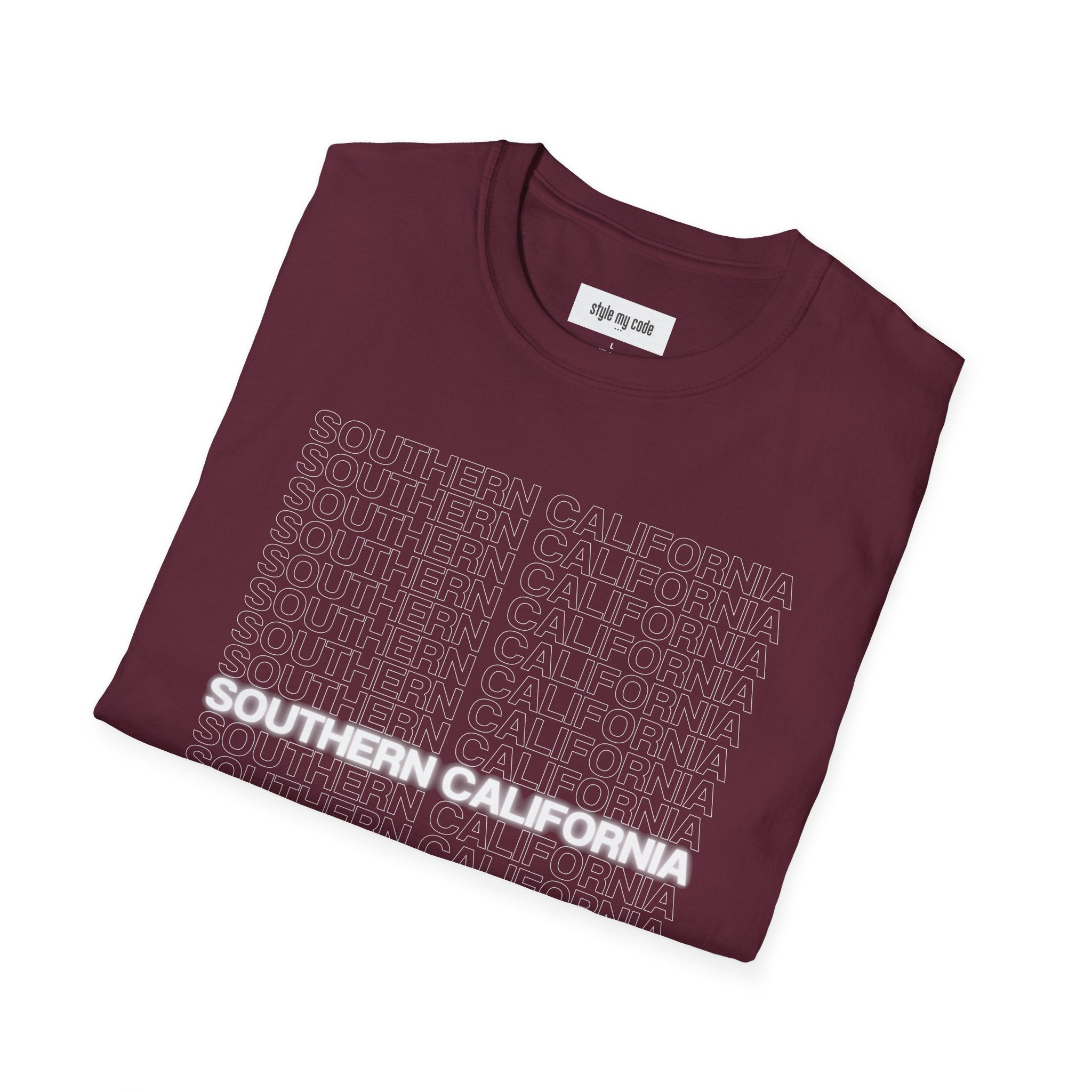 Southern California Unisex Softstyle T-Shirt - Casual Graphic Tee for Everyday Wear