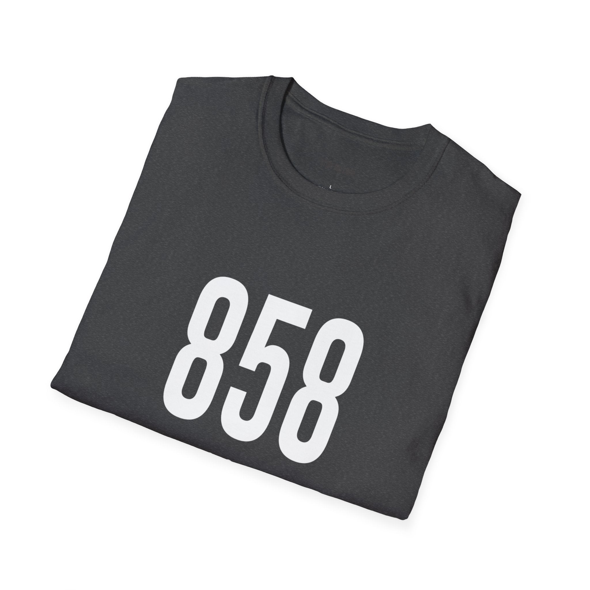 858 White Logo Front Soft-style T-Shirt