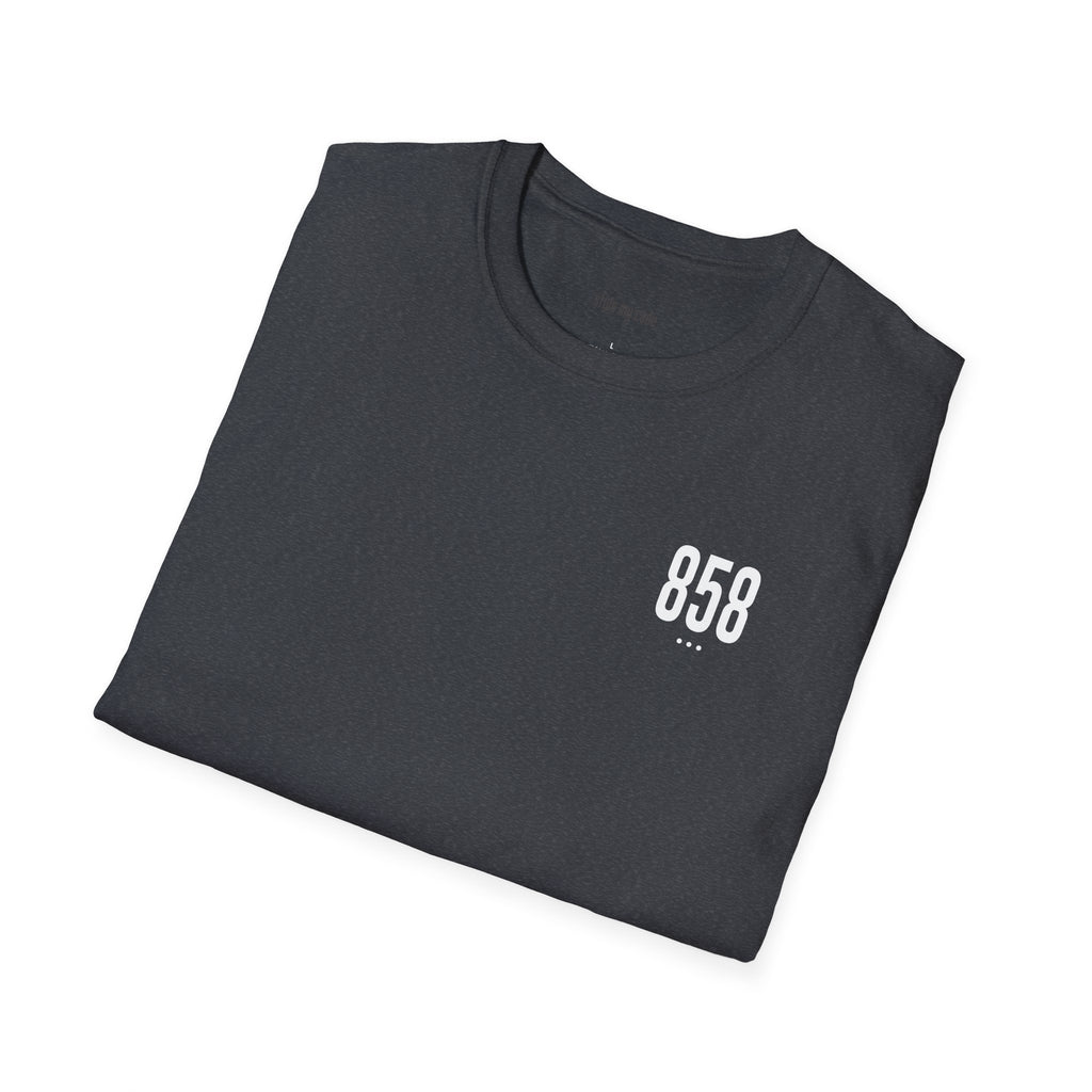 858 White Logo Soft-style T-Shirt