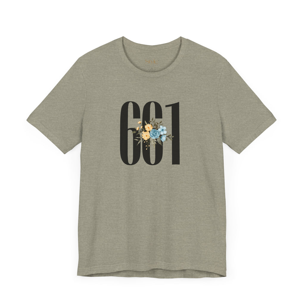 Floral 661 Unisex Tee - Casual, Gift, Birthday, Floral Design, Vintage Style