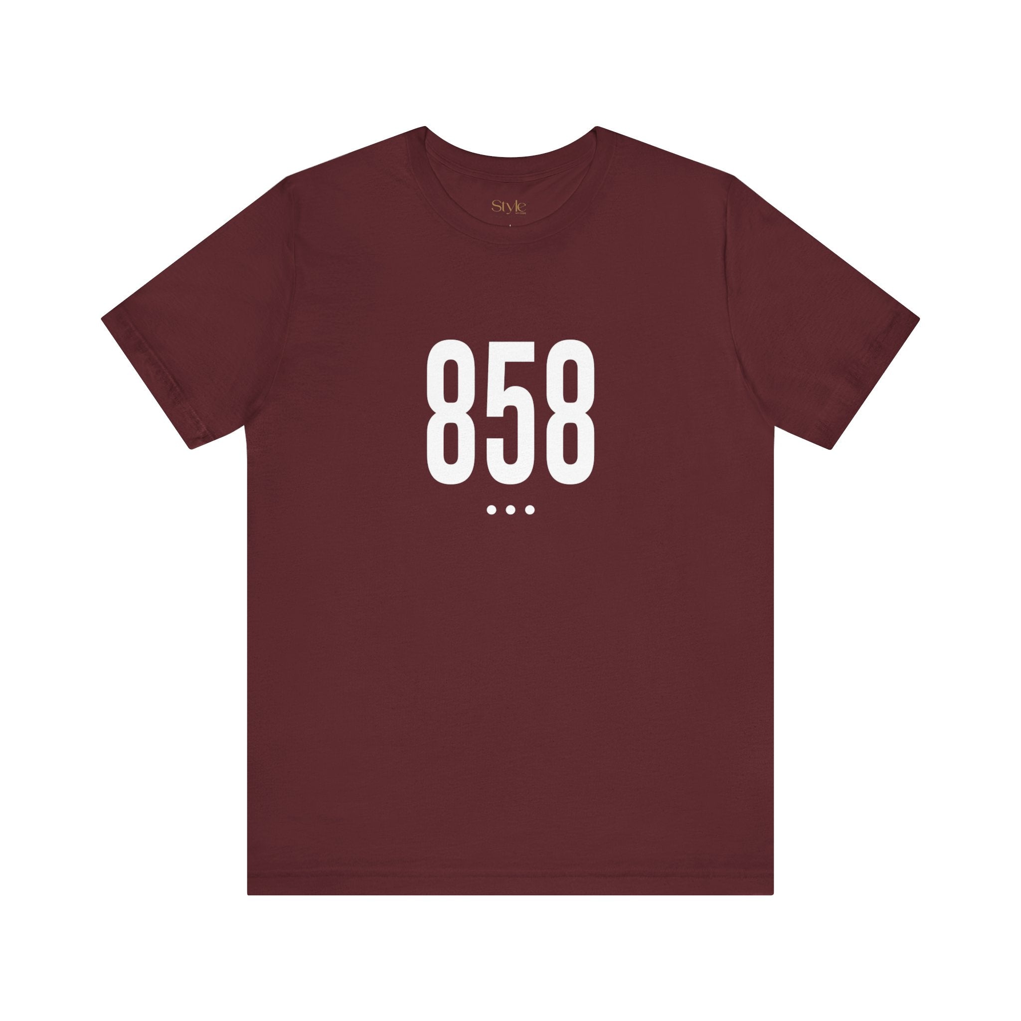 858 White Code Southern California Unisex Tee