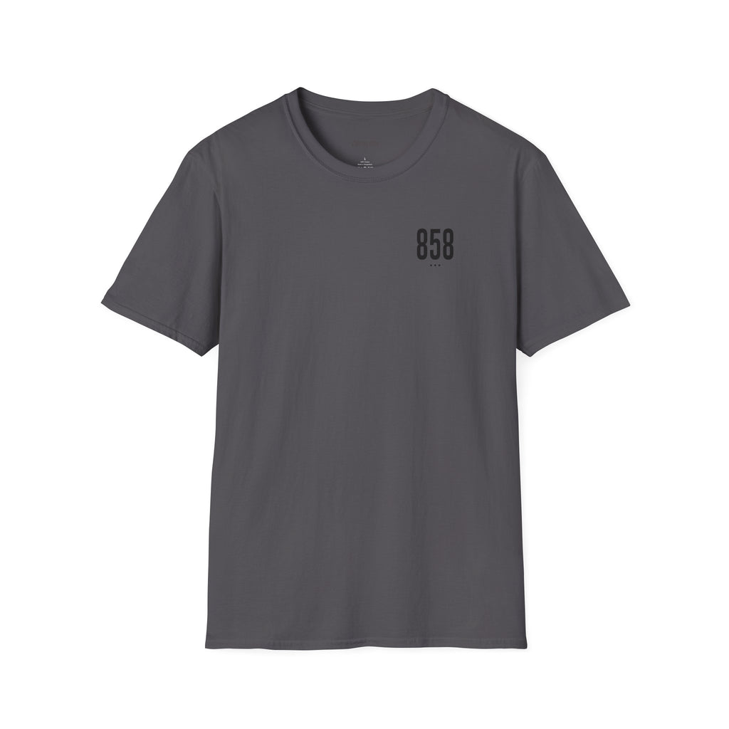 858 Black Logo Unisex Soft-style T-Shirt
