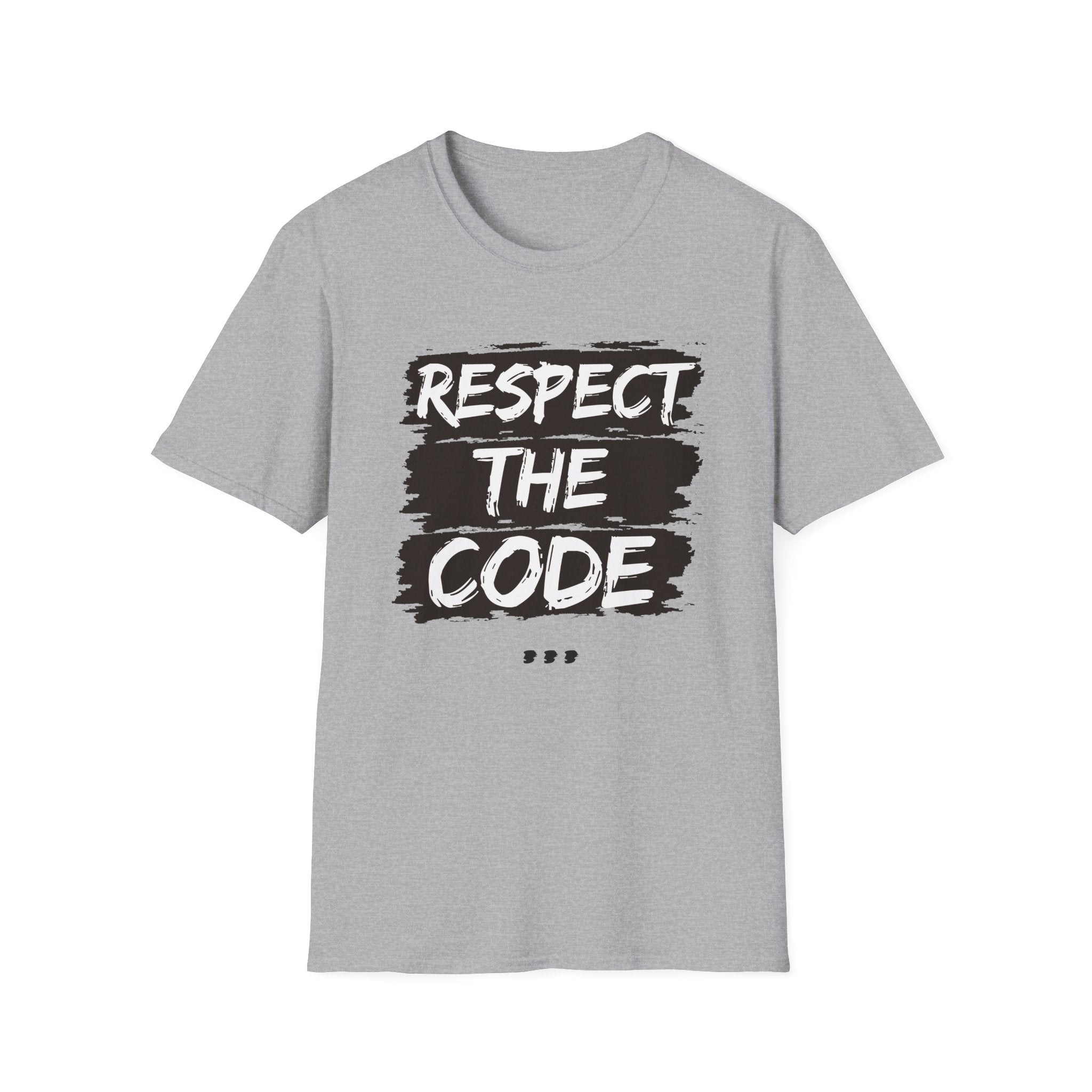 Respect the Code Unisex T-Shirt | Comfortable Graphic Tee for Everyday Wear | Perfect Gift for Artists, Creatives & Code Lovers