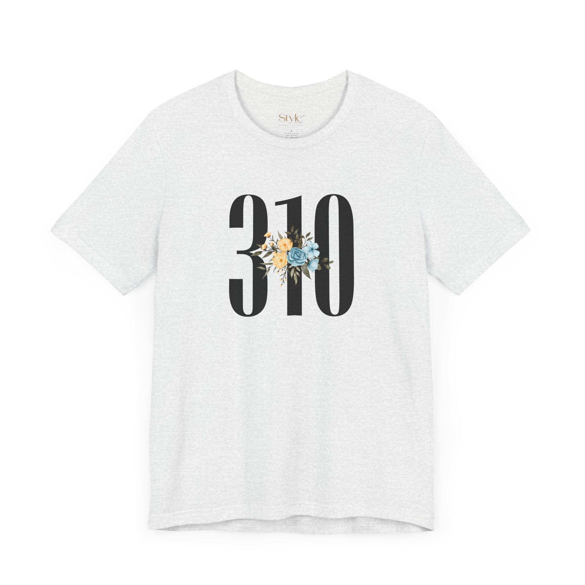 Floral 310 Unisex Tee - Casual, Gift, Birthday, Floral Design, Vintage Style