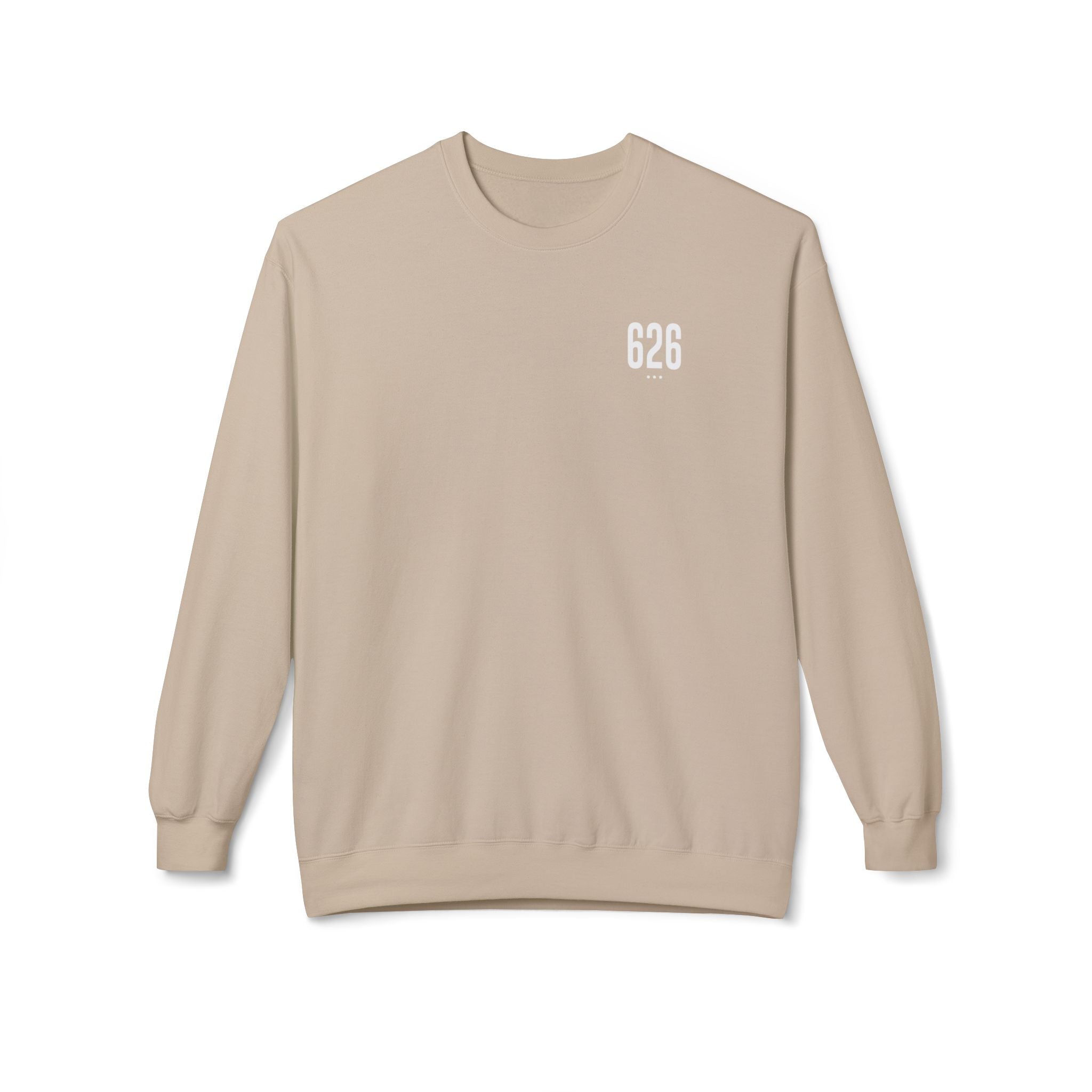 626 White Logo Unisex Crewneck Sweatshirt