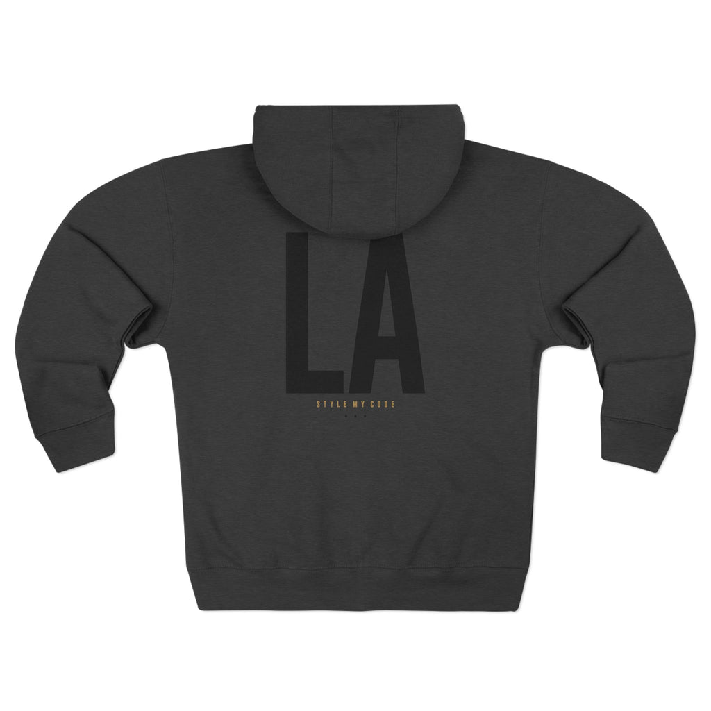 626 LA Street Style Unisex Zip Hoodie, Comfortable Layer, Great for Athleisure, Urban Fashion, Casual Wear