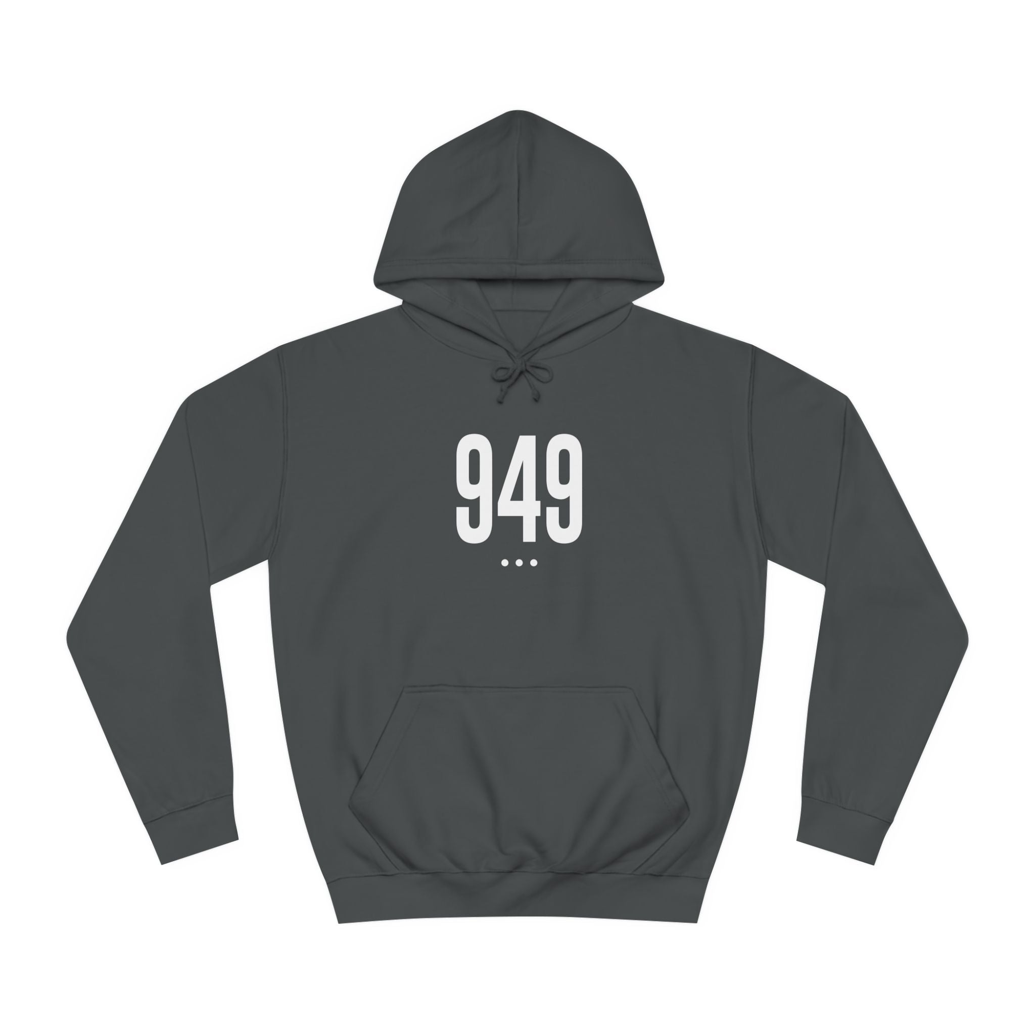 949 White Logo Front Hoodie