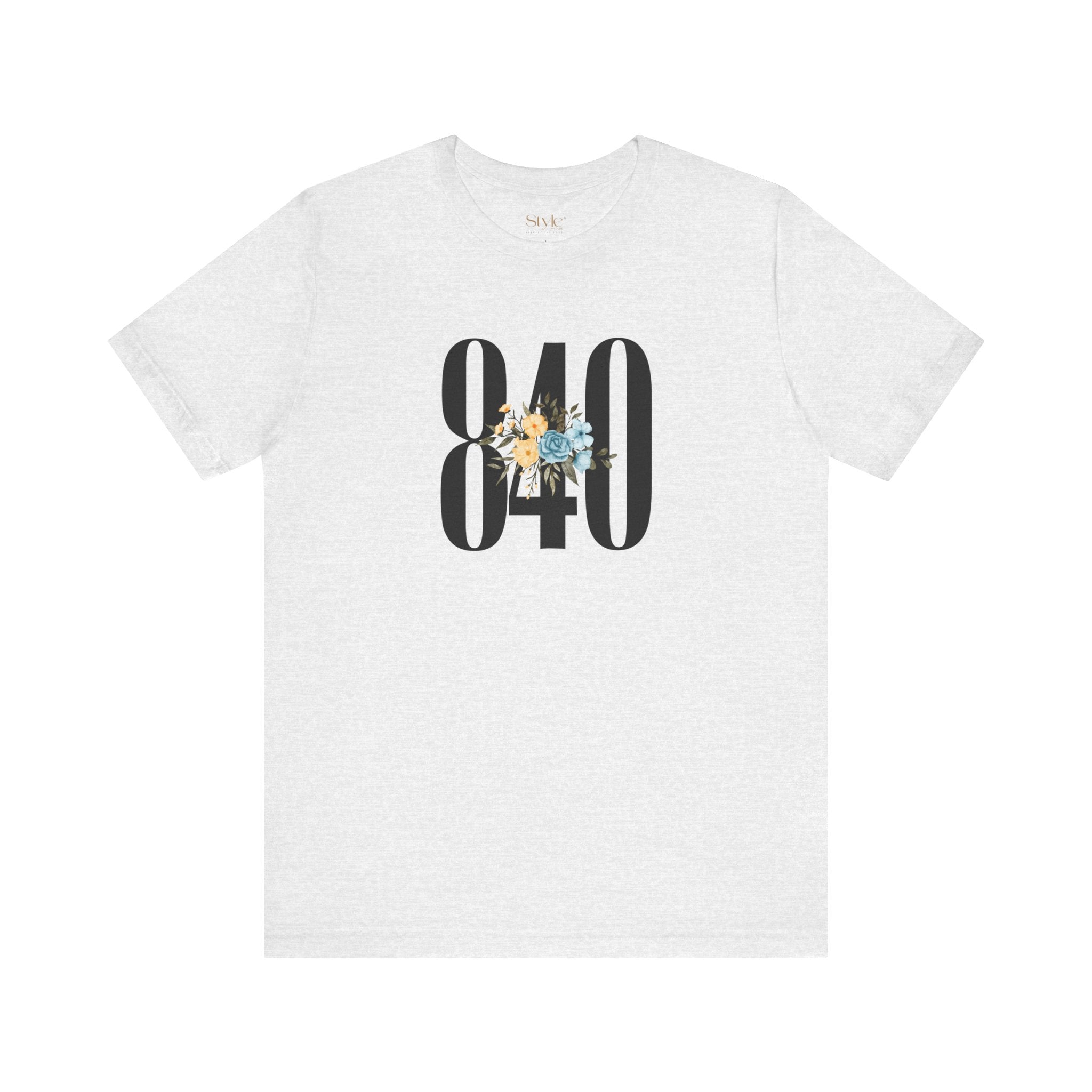 Floral 840 Unisex Tee - Casual, Gift, Birthday, Floral Design, Vintage Style