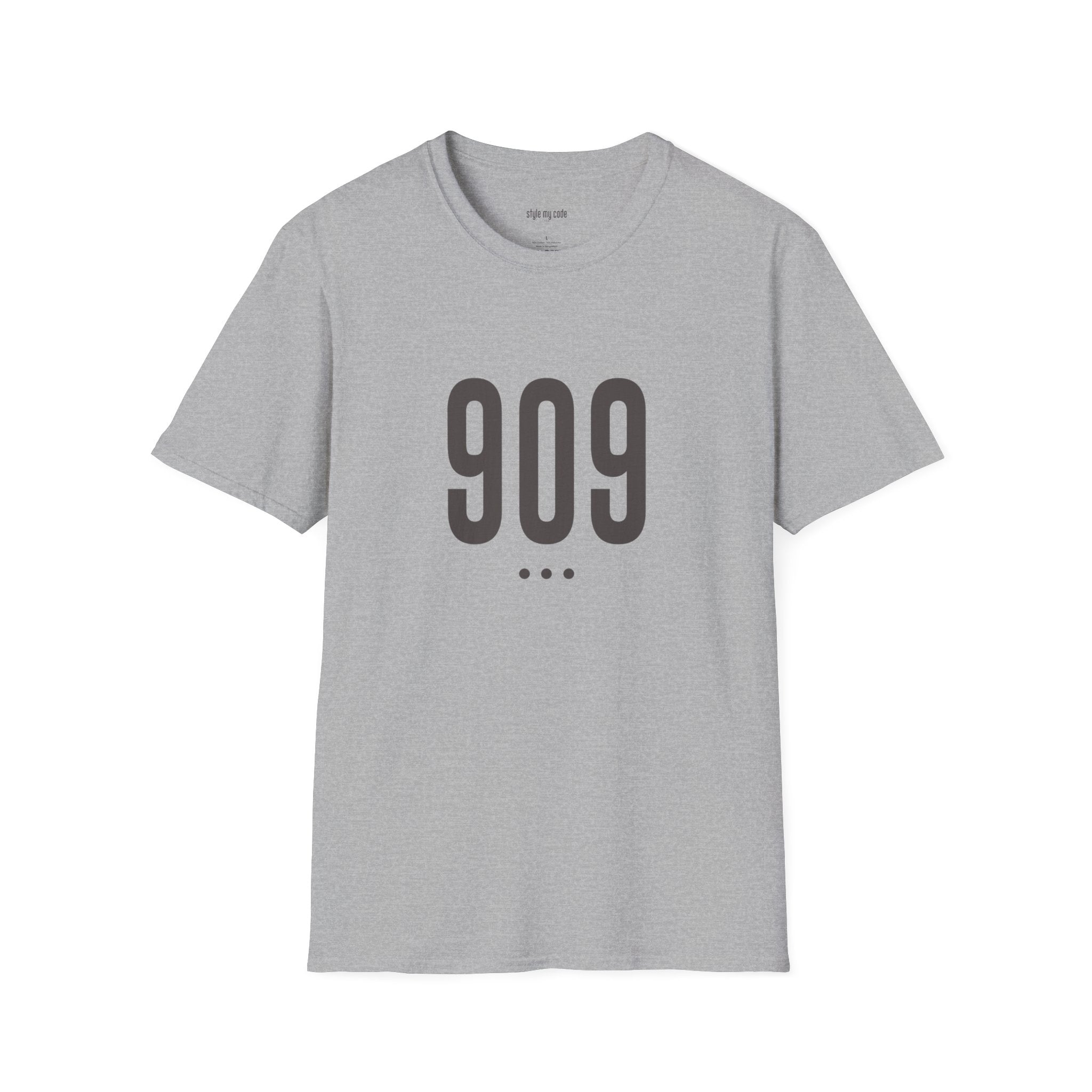 909 Logo Front Unisex Soft-style T-Shirt