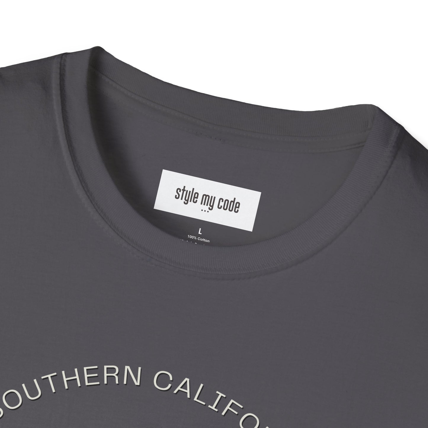 Unisex Softstyle T-Shirt - Ride the Tide, Respect the Code - Surfing Vibes & Southern California Style