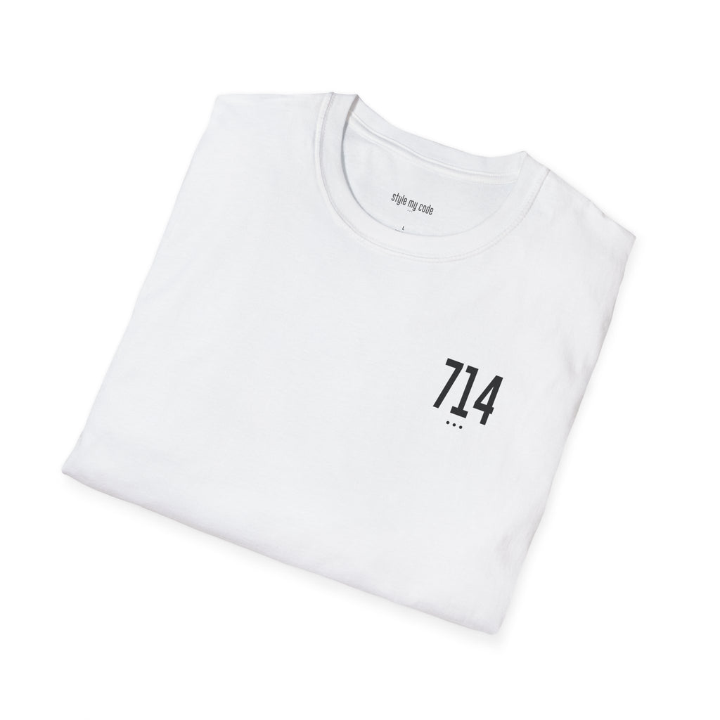 714 Black Logo T-Shirt