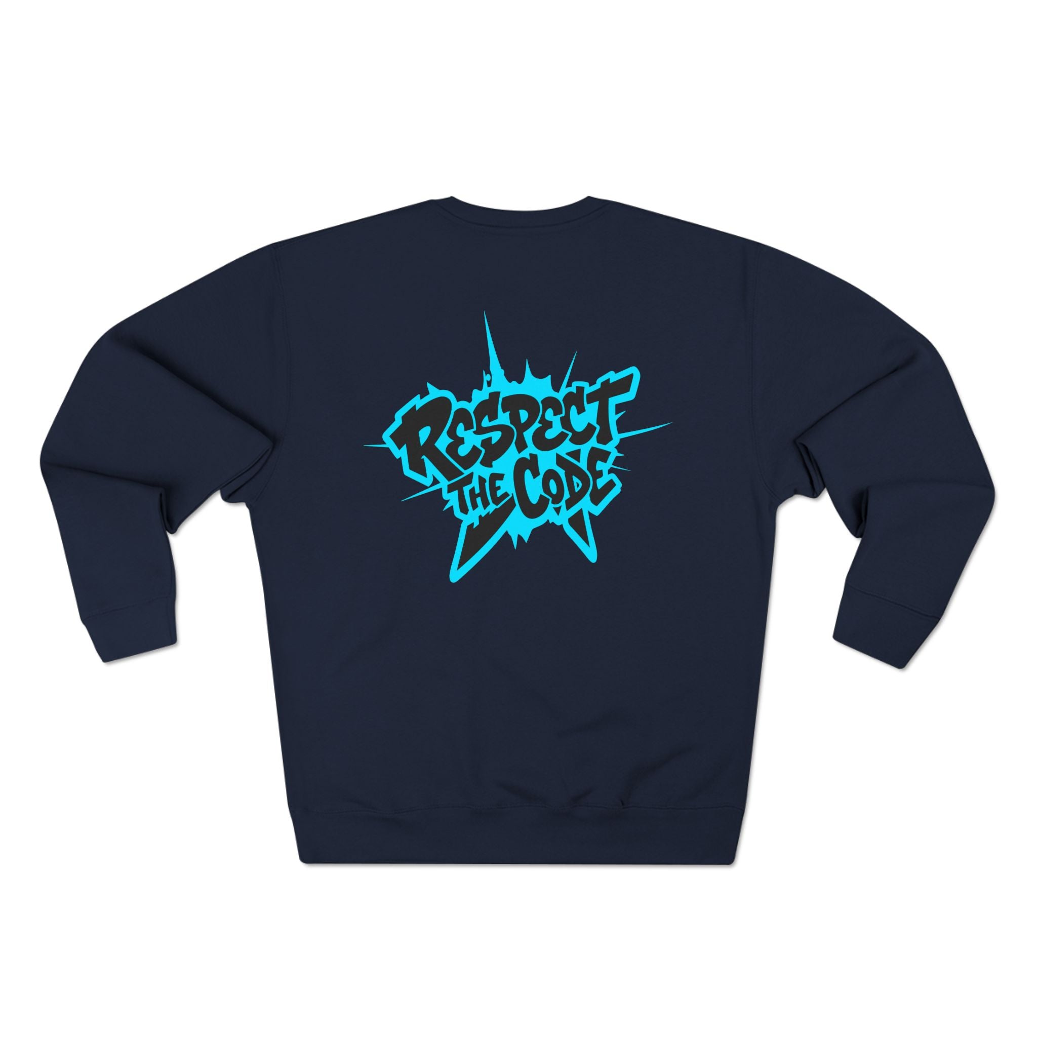 "Respect the Code" Crewneck Sweatshirt — Streetwear Graphic Pullover