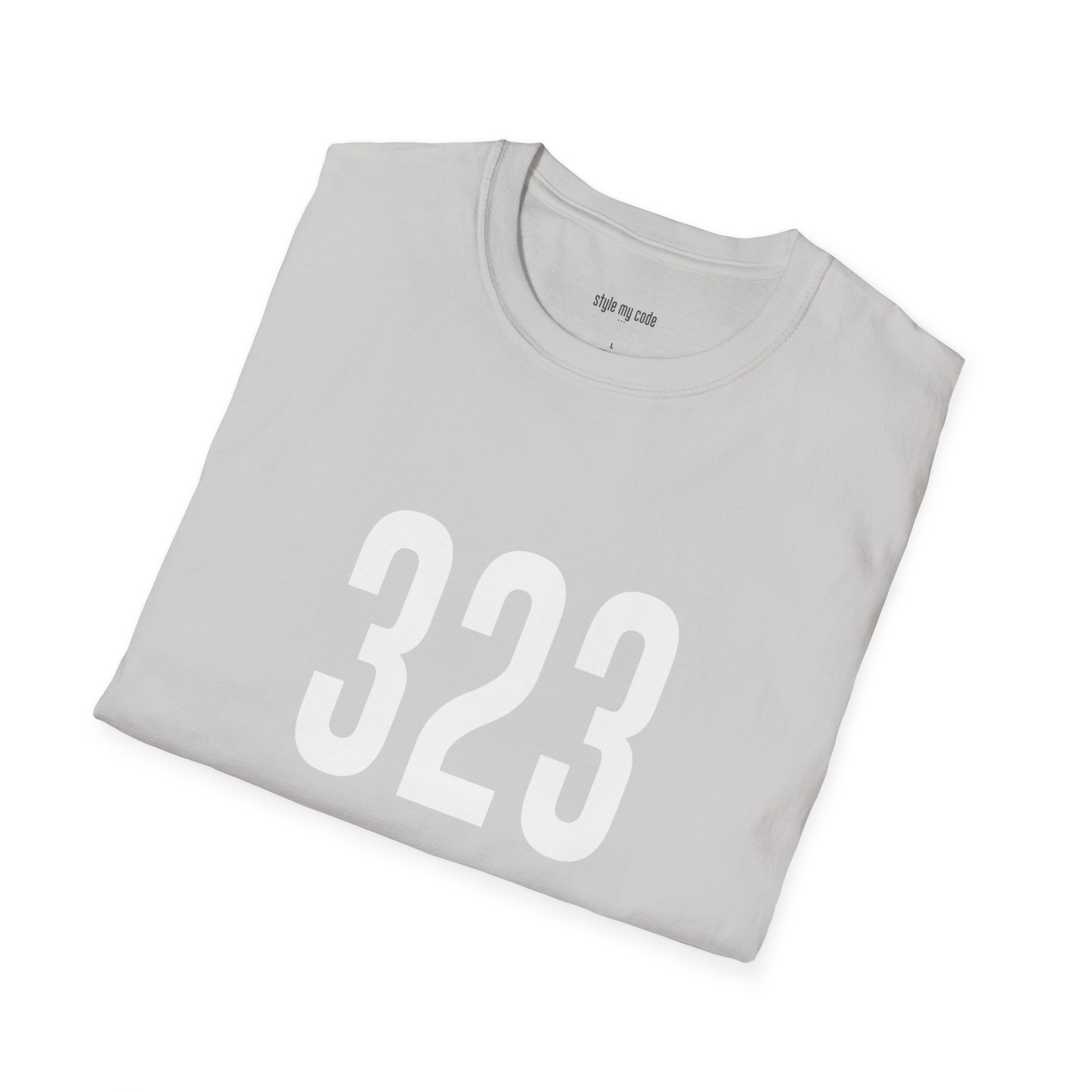 323 White Logo Front T-Shirt