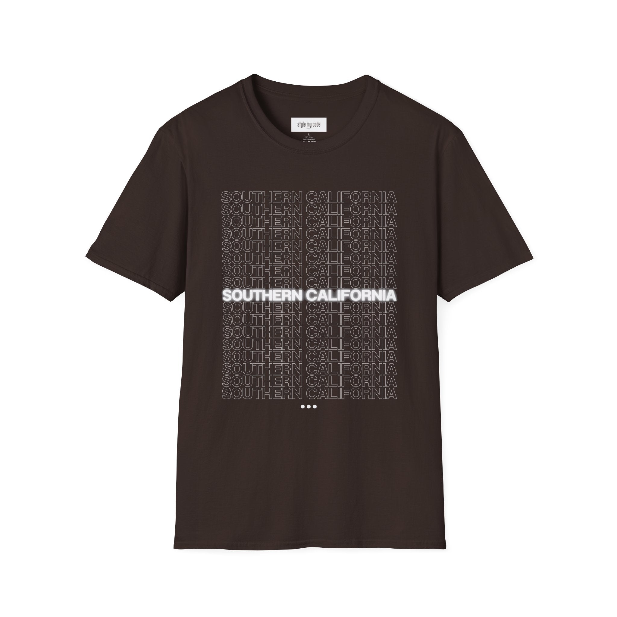 Southern California Unisex Softstyle T-Shirt - Casual Graphic Tee for Everyday Wear