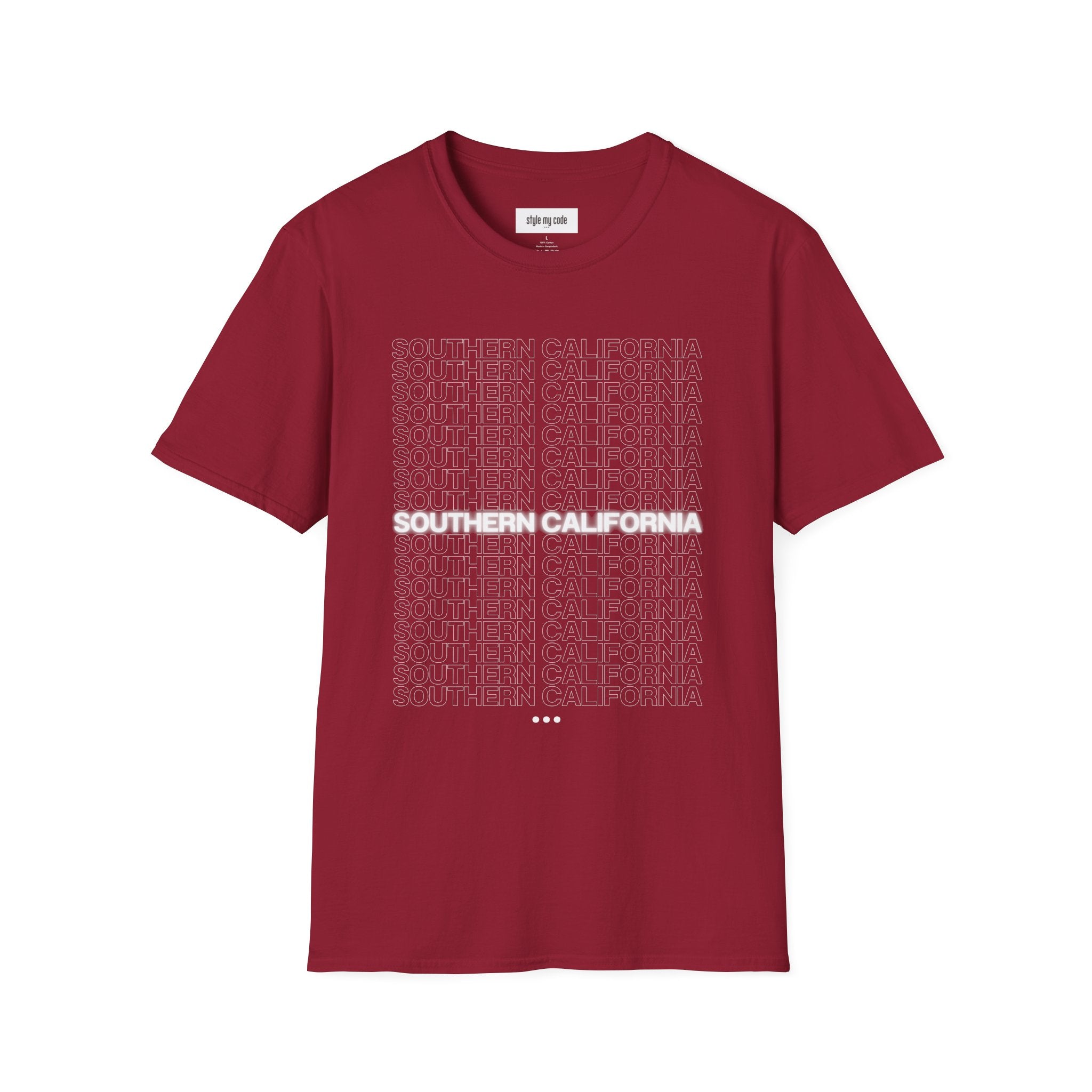 Southern California Unisex Softstyle T-Shirt - Casual Graphic Tee for Everyday Wear