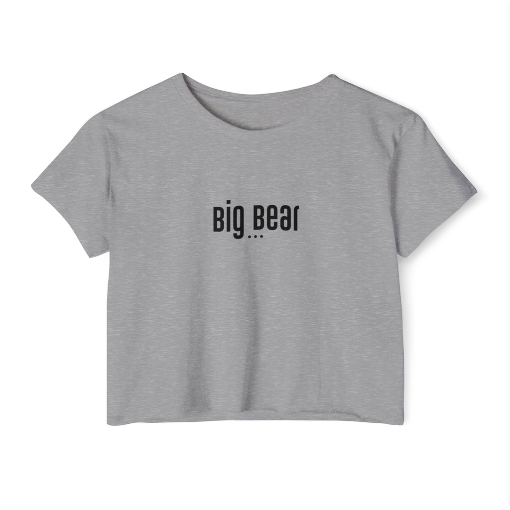 Women's Festival Crop Top - "Big Bear" Graphic Tee
