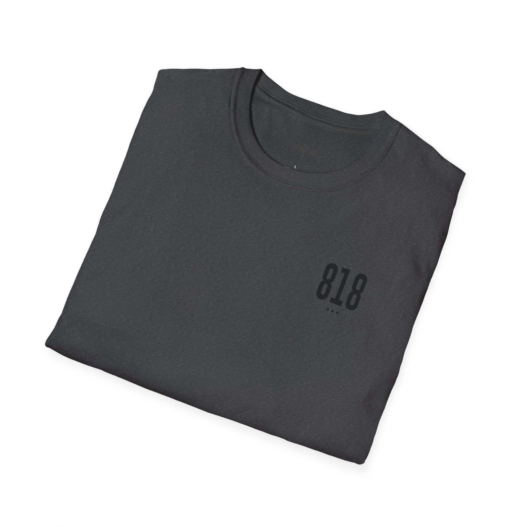 818 Black Logo Soft-Style T-Shirt