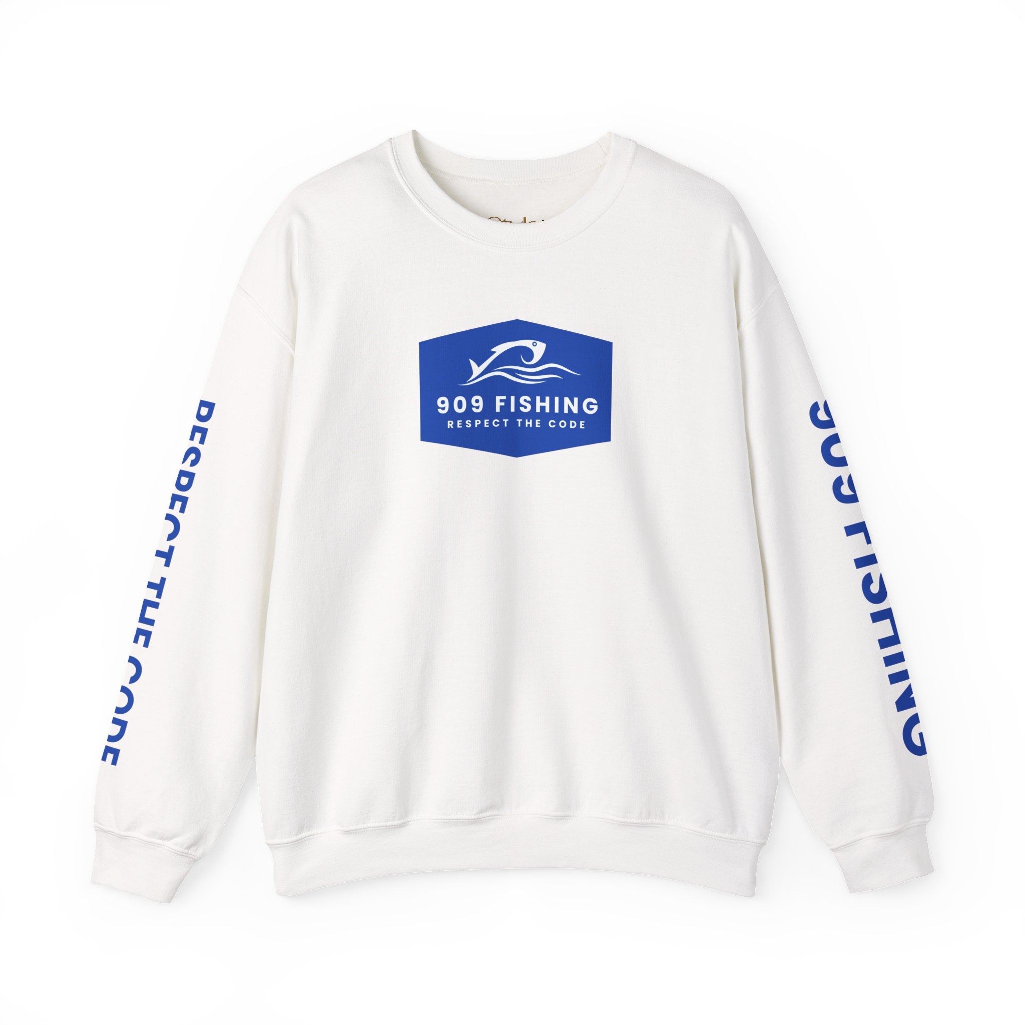 '909 Fishing' Crewneck Sweatshirt - for the Inland Empire Fisherman