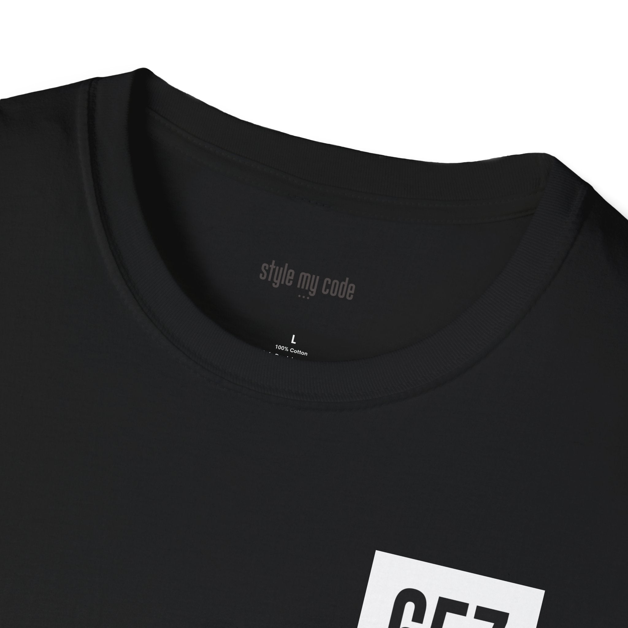 657 Black Logo Unisex Softstyle T-Shirt