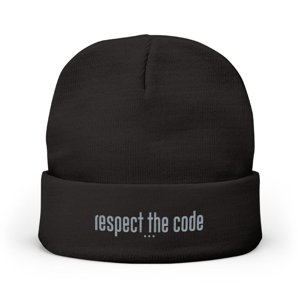 "Respect the Code" Knit Beanie