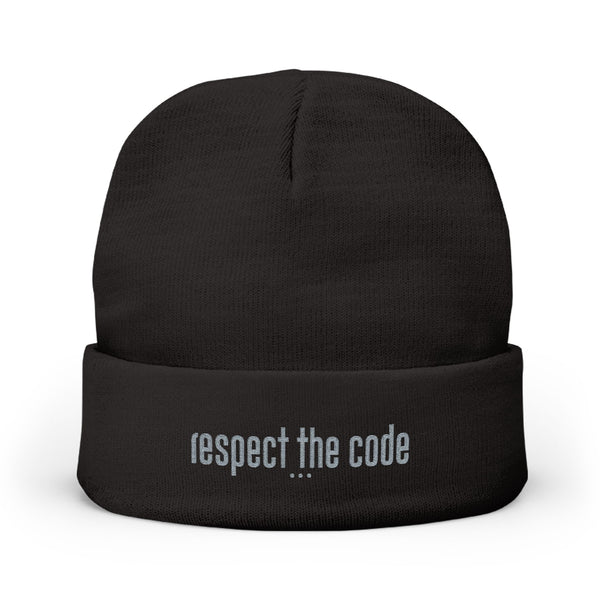 "Respect the Code" Knit Beanie