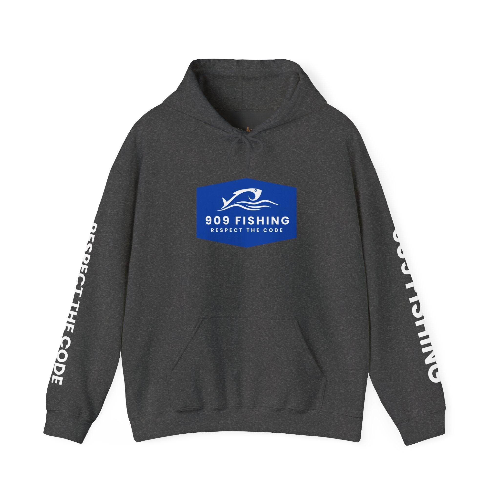 Fishing Lover's Heavy Blend Hoodie, 909 Fishing Sweatshirt, Fishing Apparel, Outdoor Gear, Respect the Code Hoodie