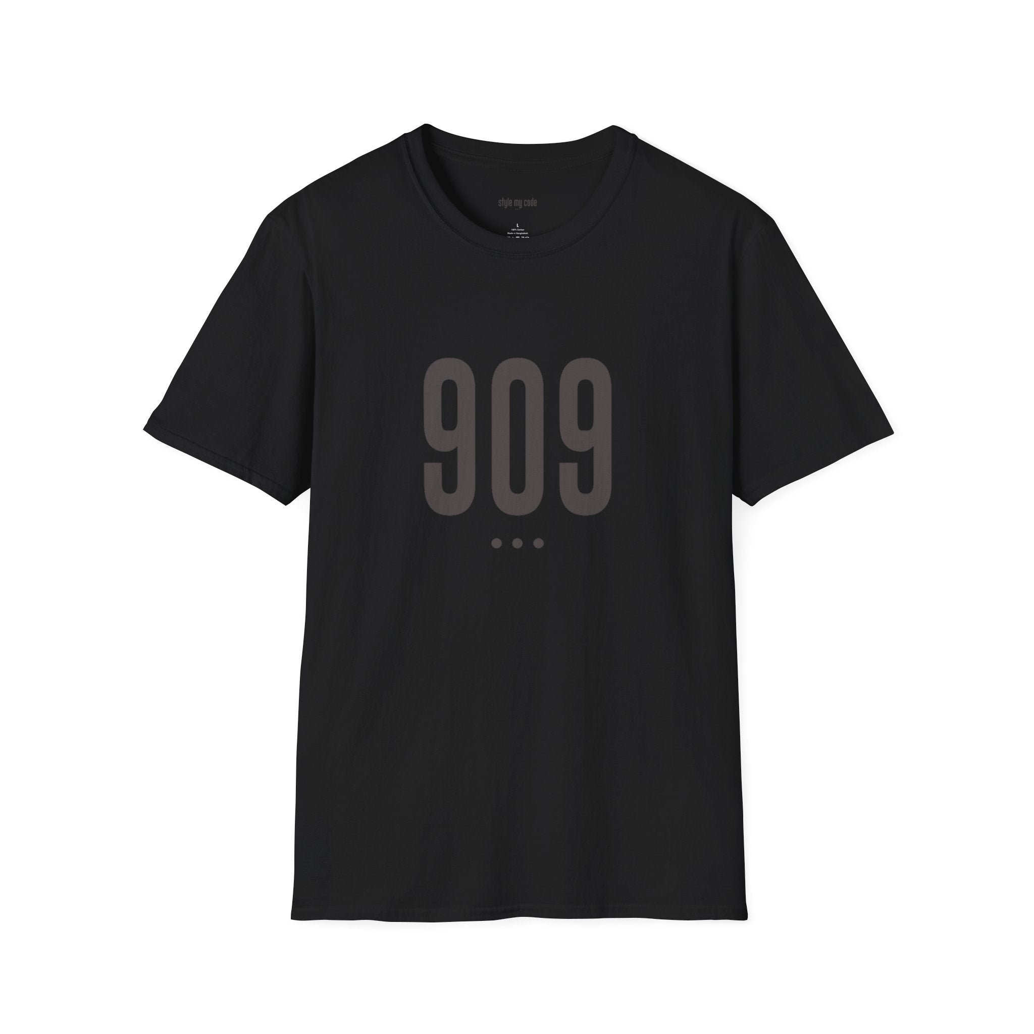 909 Logo Front Unisex Soft-style T-Shirt