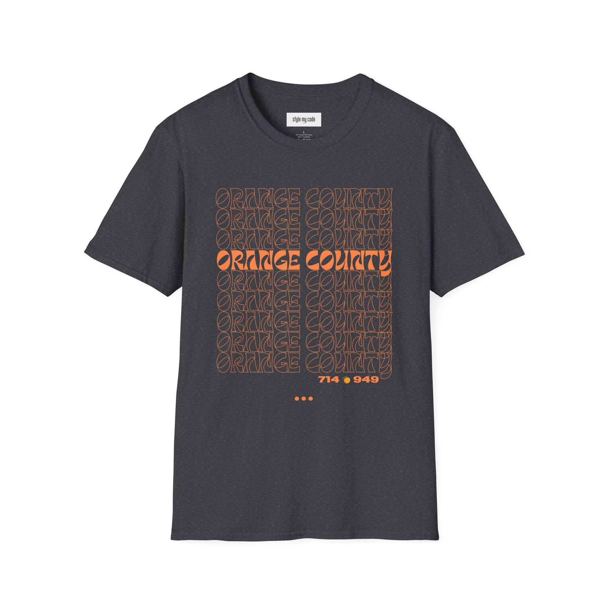 Unisex Softstyle T-Shirt - Retro Orange County Graphic Tee