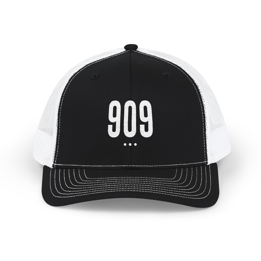 Stylish Snapback Trucker Cap with Embroidered '909' - Perfect for Casual Outings, Festivals, Gifts, Everyday Wear, and Sports!