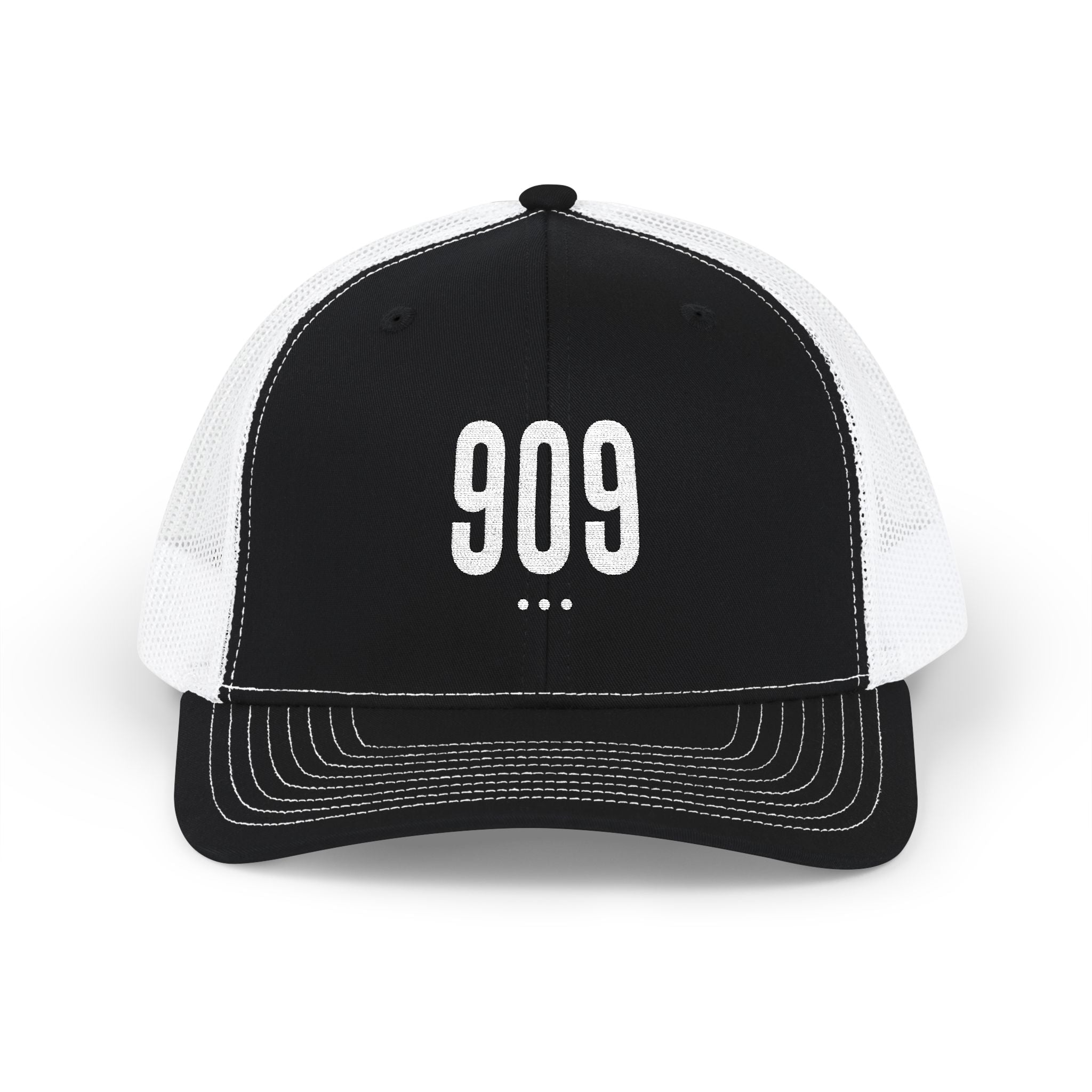 Stylish Snapback Trucker Cap with Embroidered '909' - Perfect for Casual Outings, Festivals, Gifts, Everyday Wear, and Sports!
