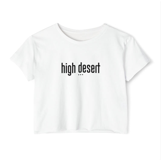 "High Desert" Graphic Crop Tee for Summer Vibes