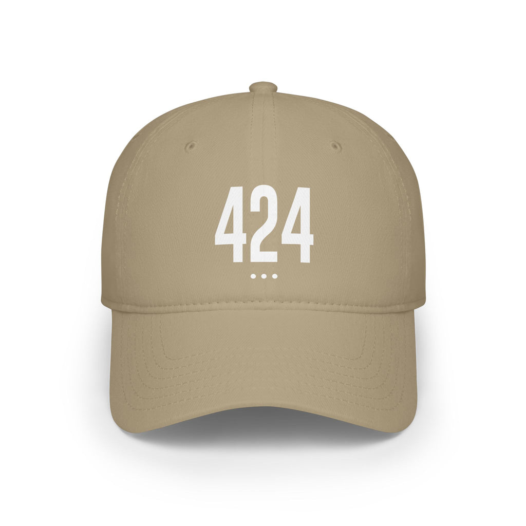 424  White Logo Low Profile Baseball Cap