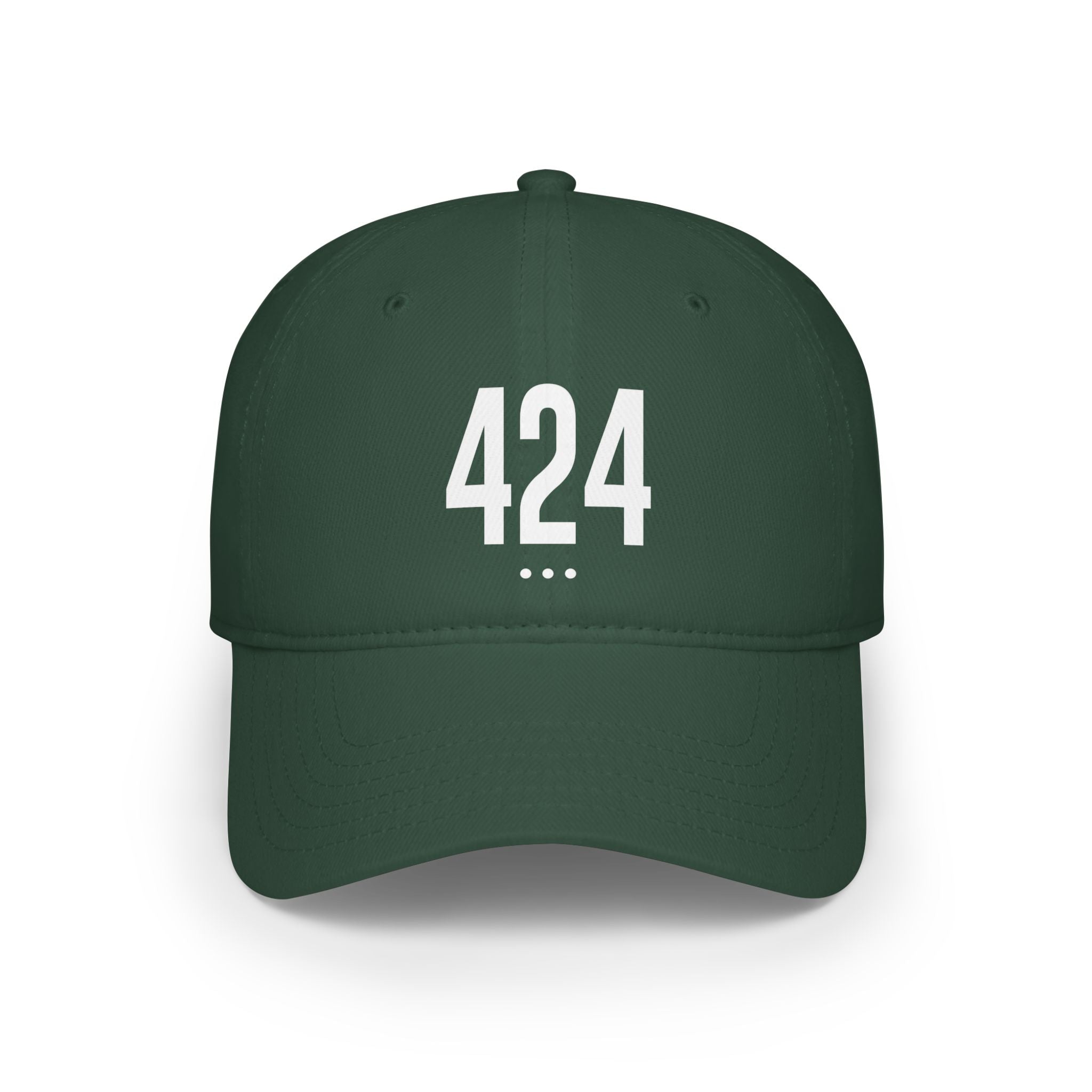 424  White Logo Low Profile Baseball Cap