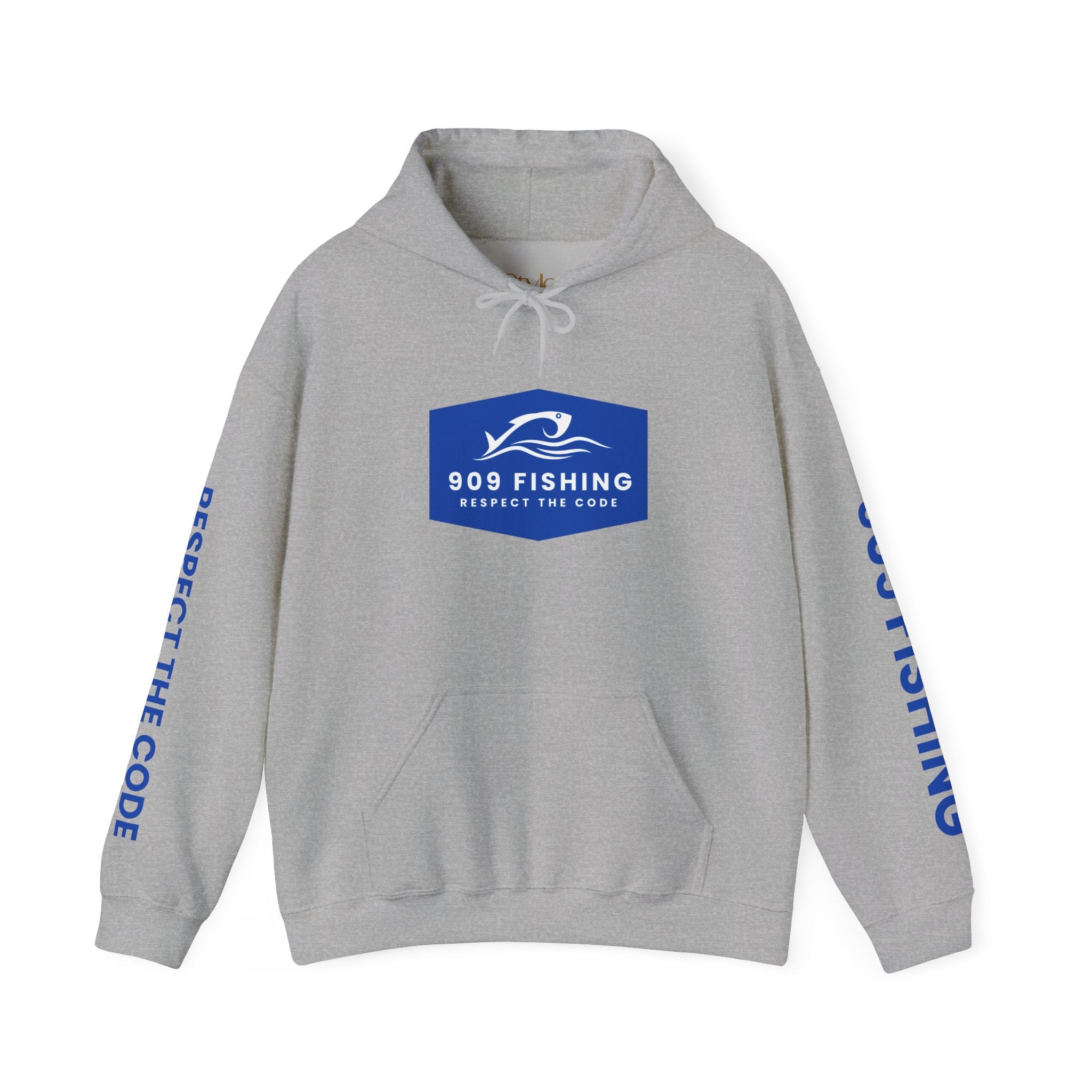 Fishing Lover's Heavy Blend Hoodie, 909 Fishing Sweatshirt, Fishing Apparel, Outdoor Gear, Respect the Code Hoodie