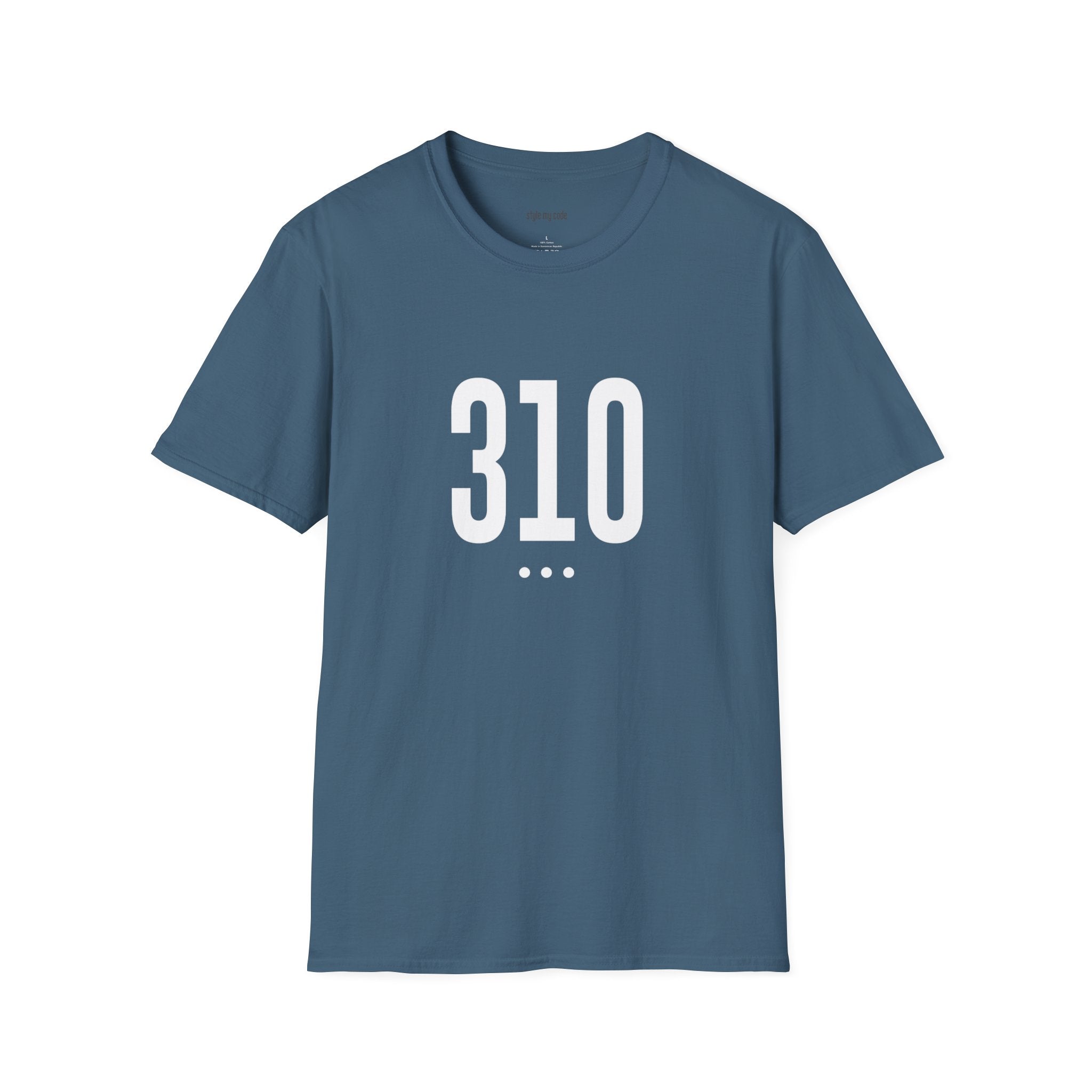 310 White Logo Front Unisex Softstyle T-Shirt