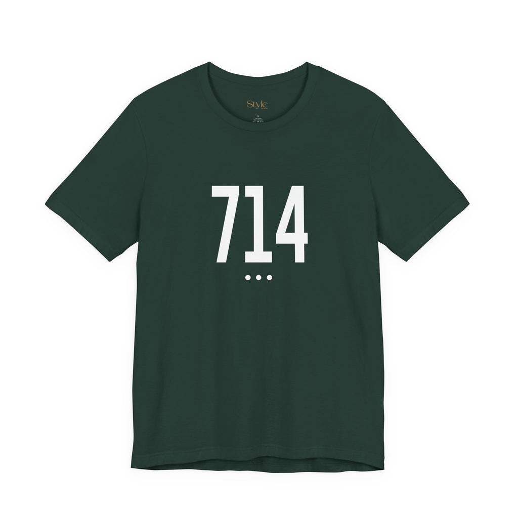 714 White Code Southern California Unisex Tee